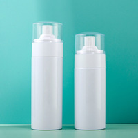 Flacon pulvérisateur cosmétique PET anti-fuite de qualité supérieure, blanc brillant, atomiseur pour brume corporelle avec capuchon anti-poussière transparent, emballage de marque de beauté