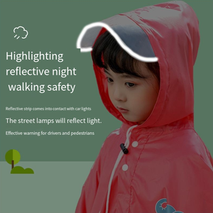 Impermeabile - Completamente Impermeabile per Neonati e Studenti. Include una mantella antipioggia da ciclismo, una borsa a tracolla monopezzo e un cappuccio. - Product Image 3