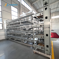 Cages à poulets automatiques à batterie de type H produites en usine en Chine pour la vente
