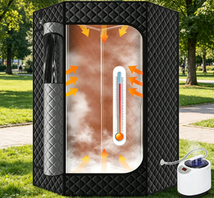 Vanace เต็นท์ซาวน่าแบบพกพาแบบเต็มตัวสำหรับใช้ในบ้านห้องสปาแบบเปียกดีไซน์เพรียวบาง - Product Image 1