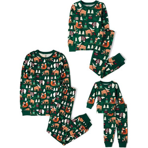 <span class=keywords><strong>Pyjama</strong></span> de Noël Américain et Européen pour la Maison, Ensemble Décontracté Ample et Confortable en Coton à Manches Longues pour Couples, Adapté aux Quatre Saisons - Product Image 3