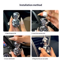 Diffuseur d'air de voiture en forme de gourde, parfum de voiture à turbine rotative à énergie éolienne, 2 couleurs or et argent, essence végétale aromatique