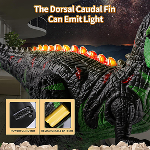 <span class=keywords><strong>Juguete</strong></span> de Dinosaurio T-Rex Eléctrico Realista con Pulverizador, <span class=keywords><strong>Robot</strong></span> Dinosaurio Recargable que Escupe Fuego, Juguetes de Dinosaurios a Control Remoto para Niños - Product Image 4