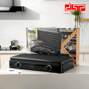 DSP Pro Choice, quemador de gas doble de 2.2KW - Revestimiento de esmalte de alta resistencia, placas extraíbles - Perfecto <span class=keywords><strong>para</strong></span> camping/RV/cocinas al aire libre - Product Image 5