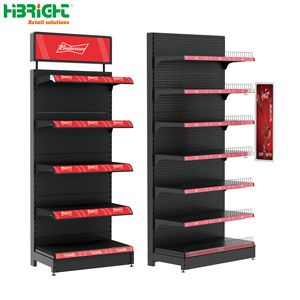 Kích Thước Tùy Chỉnh Mỹ Phong Cách Siêu Thị Giá Hai Mặt Nhiều Lớp Nhiệm Vụ Nặng Nề Kim Loại Kệ Cho Cửa Hàng Sử Dụng - Product Image 3