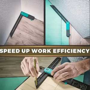 Reglas de ángulo para necesidades diarias al por mayor, escuadra triangular, medidor de bisel deslizante irregular con bloqueo, transportador para proyectos de bricolaje - Product Image 5