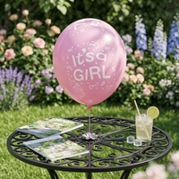Ballons personnalisés de petite et grande taille, noirs, dorés, argentés, roses, bleus, pour la décoration de fête, révélation du sexe du bébé, accessoires pour baby shower