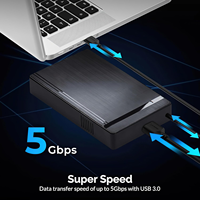 VONN Prix d'usine Boîtier de disque dur externe 3.5 ''USB 3.0 avec adaptateur secteur 12V 3.5 2.5 pouces SATA HDD SSD Case jusqu'à 8TB