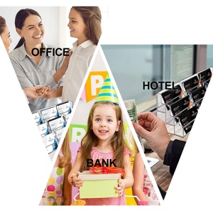 Dispensador de tarjetas de visita ecológico de acrílico transparente de 3 capas personalizado para eventos y presentaciones de tarjetas de visita - Product Image 2