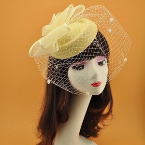 New Women Handmade Headwear <strong>Hair</strong> Accessories Vintage European Tea Party Derby Church <strong>Hair</strong> Band <strong>Fascinator</strong> Ladies - Product Image 5