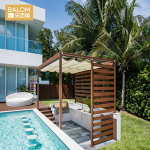 Gabinetes de Cocina Modulares para Exteriores de Acero Inoxidable 304 Personalizados BALOM, Isla para Asados Resistente a la Intemperie con Fregadero y Encimera de Granito - Product Image 6