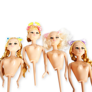 Half Body Cake Doll Princess Cake Decoration Reusable <b>Birthday</b> Cake <b>Topper</b> Plastic Toy For Kids And Adults - Product Image 3