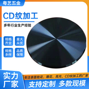 Plaque métallique à motif CD, diamètre 450 mm, usinage par tournage, pièce décorative personnalisable pour casque - Product Image 3