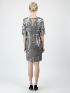 Damen Sommerkleider mit Blumenmuster Kurzarm Lässig Plissiert mit Pailletten Umweltfreundlicher Digitaldruck Natürliche Taille - Product Image 3