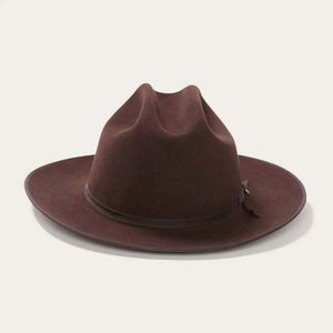 Sombreros Fedora de Lana Unisex Estilo Western Vintage al por Mayor, de Ala Ancha, Casuales, para Exteriores, para las Cuatro Estaciones - Product Image 5