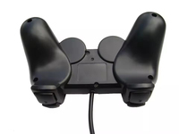 Mando de Juego con Cable Negro con Motor de Vibración para PS2, Controlador, Joypad y Joystick