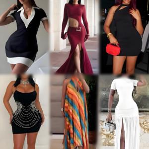 Liquidation en gros de robes de mode pour femmes, assortiment aléatoire, vente en gros de vêtements de mode en vrac, promotions et réductions sur les stocks - Product Image 5