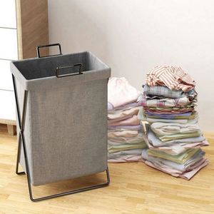 Bathroom Modern Design Laundry Folding Dirty Clothes Storage Basket Durable Non-Woven Fabric - Product Image 3