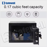 Safewell Digitaler Elektronischer Safe mit Tastatur 3mm Stahltür Sicherheitstresor für Zuhause Büro Hotel Schutz für Bargeld Schmuck