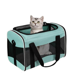 Pet Travel <b>Bag</b> Dog Expandable Carrier Airline Approved Foldable Fashion Zipper Large Waterproof Cat Outdoor Square Oxford Animal - Product Image 1