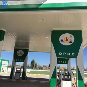 Preço barato petróleo toldos dossel gasolina estação