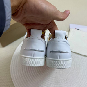 Zapatillas Casuales de Lujo para Hombre 2026, Diseño de Alta Calidad en Cuero Genuino con Suela Roja y Parte Superior Blanca, Estilo Chunky - Product Image 4