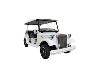 Voiture électrique classique rouge vintage, véhicule de patrouille, véhicule de tourisme, usage commercial, moteur 5KW, batterie au lithium, 3-4 places, toit - Product Image 3