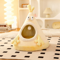 Commande en gros Lit pour animaux de compagnie en forme de yourte respirant écologique pour chats et chiens Maison pour animaux de compagnie de taille moyenne/grande Design unique toutes saisons