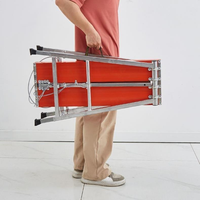 Échelle télescopique en alliage d'aluminium Ohuhu, tabouret portable, échafaudage, échelles extensibles, capacité de charge de 150 kg pour entrepôt