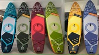 Planche de paddle gonflable SUNHOKEY 6 couleurs, vente en gros, pas cher, 11'x34''x6'', planche de paddle gonflable pour la pêche, planche de paddle gonflable à vendre