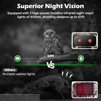 Cámaras de rastreo celular, cámara de juego de visión nocturna de 32MP 2,7 K, tarjeta SIM 4G LTE y tarjeta de memoria de 64GB, almacenamiento en la nube gratuito de por vida