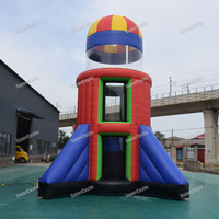 Château gonflable commercial en forme de fusée spatiale pour parc d'aventure aérien, structure gonflable personnalisée pour la vente aux entreprises
