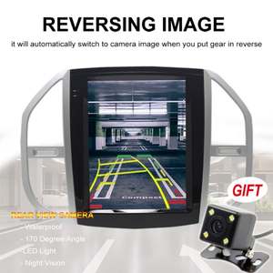 Reproductor Multimedia para Auto de 8GB+128GB con GPS para Benz W447 Vito 3 119d 2014-2020, Estilo Tesla, Navegación de 12.1 Pulgadas, Estéreo, CarPlay, Android - Product Image 6