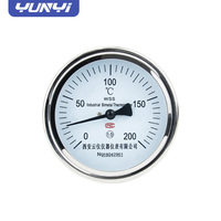 Bimetal Thermometer RTD Temperature Gauge Industrial Dual Scale Dial Stainless Steel Case HVAC Process Piping OEM/ODM