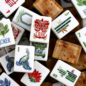 Ensemble de Mahjong de Luxe pour Espaces Dédiés, Matériau Anti-Décoloration et Résistant à l'Usure, Étui en Bois Durable pour Centres de Loisirs et Clubs Communautaires - Product Image 1