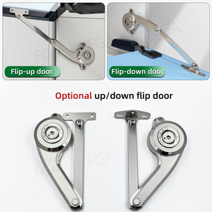 Cerniera per Porta a Chiusura Automatica con Braccio a Molla a Gas in Lega <span class=keywords><strong>di</strong></span> Zinco dal Design Moderno, Supporto Idraulico per Coperchi e Armadietti per Cucina e Bagno - Product Image 3