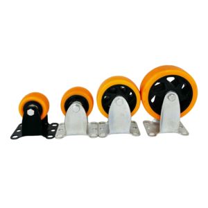 3 Zoll 4 Zoll 5 Zoll Handwagen Industrial Rigid Swivel PVC Lenkrad mit Bremse - Product Image 2