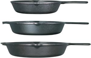 Geling nhà máy Trung Quốc bán hàng trực tiếp cuộc sống Nụ cười gang <span class=keywords><strong>Cookware</strong></span> sets bán buôn đen cắm trại Đồ dùng nấu ăn Chảo <span class=keywords><strong>Set</strong></span> - Product Image 2