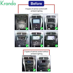 Krando เครื่องเสียงรถยนต์แอนดรอยด์สำหรับ Ford <span class=keywords><strong>Explorer</strong></span> 12 + 10นิ้ว, เครื่องเสียงรถยนต์มัลติมีเดีย2011 2019พร้อมแผง AC วิทยุรถยนต์ระบบจีพีเอส - Product Image 3