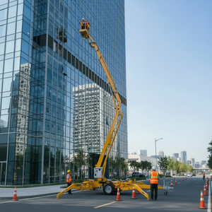 T-159 RST 24M Towable Cherry picker พ่วงหลังรถพ่วงเชอร์รี่ picker บูมแมงมุมยกแพลตฟอร์มการทำงาน - Product Image 6