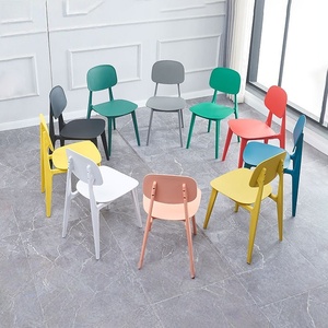 2025 venta al por mayor All PP silla jardín plástico comedor silla colorida resistente plástico silla lateral pequeña - Product Image 3