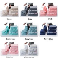 Organizador de Viaje de Tela No Tejida Estilo Coreano, Bolsa de Almacenamiento para Maletas, Clasificación y Categorización de Ropa, Modelo Yiwu 180807