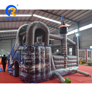 Château gonflable personnalisé en PVC pour enfants et tout-petits, aire de jeux extérieure, combo château sauteur - Product Image 4