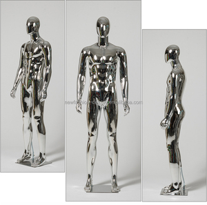 Mannequin masculin haut de gamme blanc, noir et or, style européen, corps entier, pour costumes de luxe pour hommes, en position debout - Product Image 5