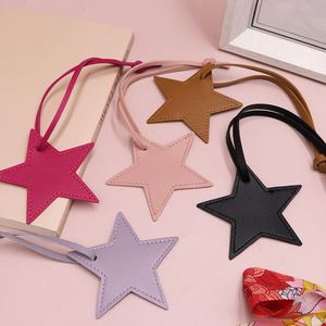 Fast Shipping Star-Shaped Leather <b>Bag</b> <b>Charm</b> Keychain Key Holder Pendant for Handbag Decoration - Product Image 3
