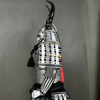 Armure de samouraï japonaise personnalisée WowOu, tenue complète portative, casque en fer de généraux de l'époque Sengoku, style japonais, en métal pour exposition