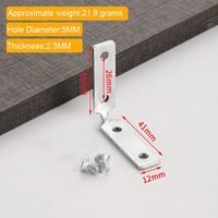 Support d'angle en métal plat personnalisé en forme de L galvanisé Support d'angle triangulaire à angle droit