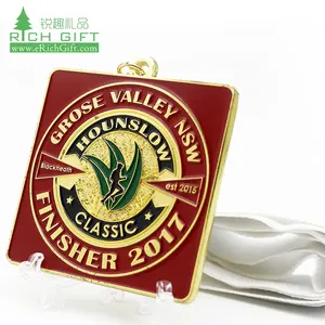 Made in china individuell unbedruckt emaille-metall-medallion 3d marathon runner finisher preisgünstige preismedaljen kein mindestauftrag