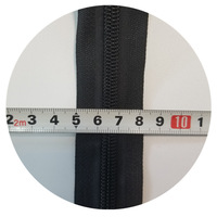 Fermetures éclair en nylon n°5 de Yiwu en gros, curseur sans verrouillage, tailles personnalisables, vendues au mètre, rouleaux entiers, couleurs assorties noir et blanc, en stock pour sacs