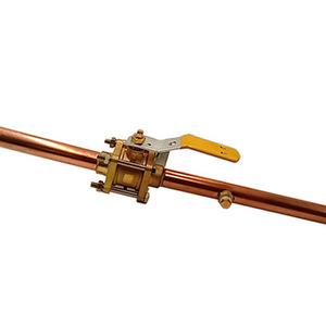 Guangdong Magnesium Special 231N Brass Three Piece Ball Valve True Union Full Bore With Bracket Water Manual Control - Product Image 3